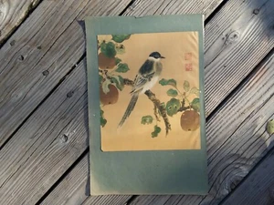 De colección estampado japonés pájaro árbol ilustración asiática cultura arte decoración escénica - Imagen 1 de 4