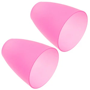 2 Pcs Plastic Lampshade Small Light Fixture Globes Replacement Pendant - Picture 1 of 12
