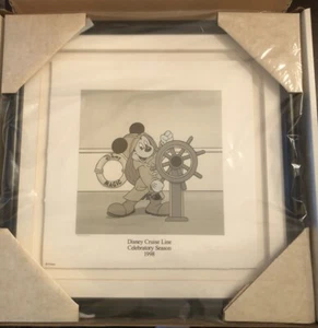 Disney Cruise Line "Helmsman Mickey" 1998 Celebratory Season serigraph print NEW - Picture 1 of 9