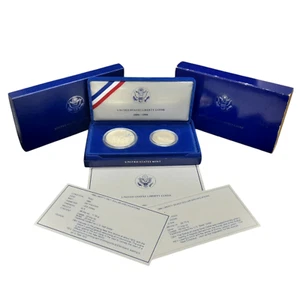 1886-1986 USA Proof Münzen Liberty Silber/Half Dollar Set mit Box - Bild 1 von 11