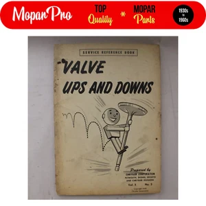 1949 ORIGINAL CHRYSLER SERVICE REFERENCE BOOK VALVE UPS AND DOWNS Vol. 3 No. 3 - Picture 1 of 7