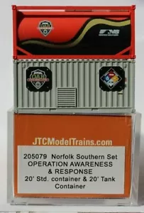 Jacksonville Terminal NORFOLK SOUTHERN OAR Containers 2-pack 205079 "LIMITED" - Picture 1 of 5