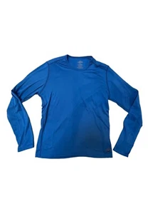 Hot Chillys Pepper Youth large base layer Long Sleeve Crewneck Shirt blue - Picture 1 of 3