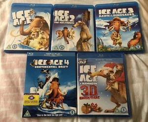 Ice Age 1,2,3,4,5 and Ice Age Mammoth 3D All Brand New and never played - Picture 1 of 8