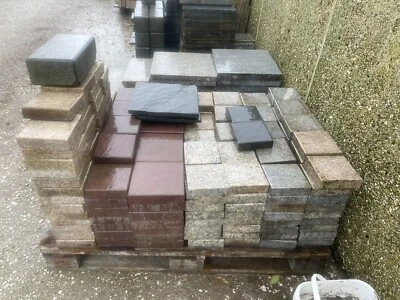 Granit Naturstein 15/15/4cm Multicolor Grab bei Platte Grabplatte - Bild 1 von 4