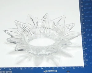 Mikasa Starmist Candle Holder Clear Star Crystal Glass - Picture 1 of 6