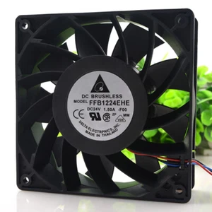 DeltaAC220 24V 1.5A 12038 12CM 3-pin large air volume inverter fan - Afbeelding 1 van 5
