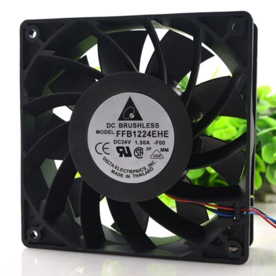 DeltaAC220 24V 1.5A 12038 12CM 3-pin large air volume inverter fan - Image 1 of 4