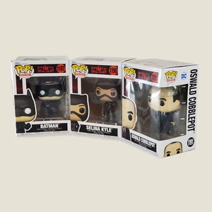 Funko Pop Movies: The Batman #1187, Selina #1190 & Oswald #1191 Figur BRANDNEU - Bild 1 von 4