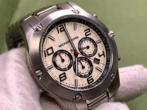 RELOJ HOMBRE MICHAEL KORS MK-8472 ESFERA BLANCA CRONÓGRAFO FECHA 10 ATM s/s CUARZO - Imagen 1 de 15