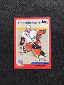 2003-04 TOPPS MIKE DUNHAM RED BORDER PARALLEL #ed 4/100