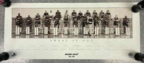 1995-96 BASKETBALL MIAMI HEAT GATORADE/SUNSHINE PROMO PANO POSTER 16X38" PB9 Cover