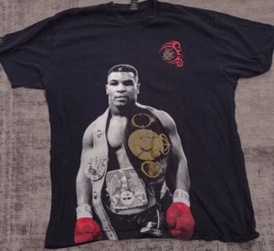 Mike Tyson shirt Iron Mike SC Threads black size Xx Large XXL 24"X 31" Measure - Picture 1 of 6