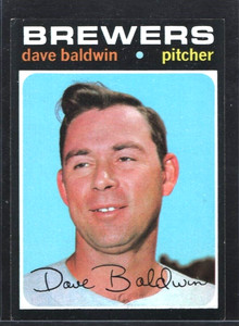 1971 Topps #48 Dave Baldwin Brewers / NM or Better