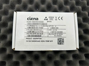 Ciena XCVR-B00CRJ SFP-1G-TX 10/100/1000M SFP-T RJ45 CONNECTOR (WE BUY CIENA) - Picture 1 of 5