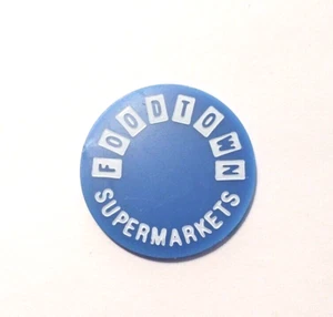 10 Cent - Blue Token - Food Stamp Credit - Foodtown Supermarkets - Picture 1 of 2