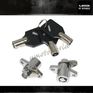 Hard Saddle bag Locks Keys Set Fit For Harley Davidson Touring Models 1993-2013 - Picture 1 of 8