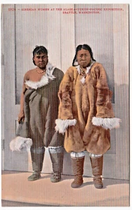 c1909 Alaska–Yukon–Pacific Expo~Siberian Women, Seattle WA Vintage Postcard - Picture 1 of 2