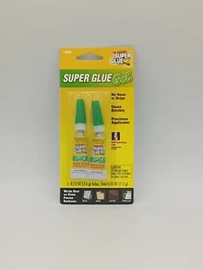 The Original Super Glue Gel 2-pack 2-0.12oz 3.6 Gram Mini Tubes  - Picture 1 of 3