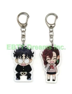 Set Of 2 Dandadan Acrylic Keychain Momo Ayase, Ken Takakura (Okarun) v1 - Picture 1 of 2
