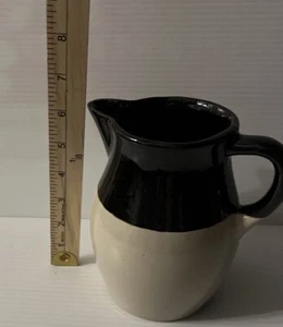 Vintage RRP Roseville Pottery Pitcher-6.25" Tall-Brown & Tan - Picture 1 of 6