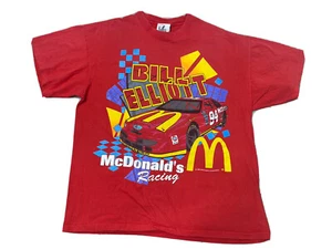 1995 McDonald’s Racing #94 Bill Elliott Nascar Vtg T-shirt XL Red Single Stitch - Picture 1 of 8