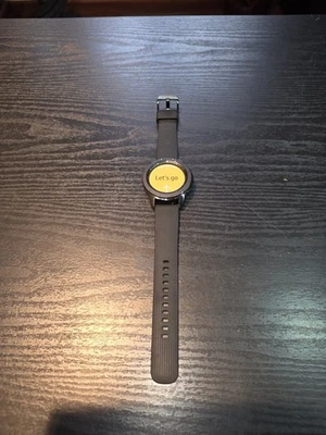 Samsung Galaxy Watch Used SM-R815u 42mm Black Silicone Band - Image 1 of 4