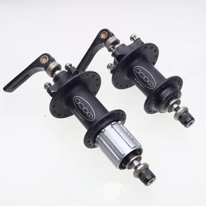 Vintage Cannondale Coda Expert 4-Bolt Disc MTB Hub Set 135/100mm w/ QR Skewers - Picture 1 of 5