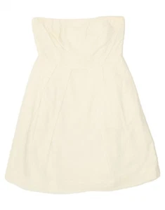 J. CREW Womens Strapless Dress US 6 Medium White Cotton CL03 - Picture 1 of 4