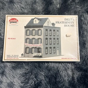 Model Power #456 - "DELTA FRATERNITY HOUSE" - HO Scale Building Kit (SEALED) - Picture 1 of 2