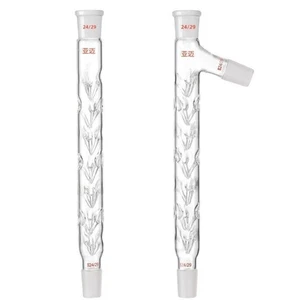 Columnas de destilación de espinas vidrio de 100 mm-600 mm con dos juntas estándar equipo de laboratorio - Imagen 1 de 8