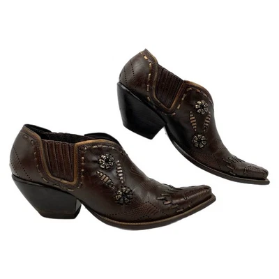 Ботинки BCBGirls коричневые с украшениями на лодыжке | женский размер 7,5 - Изображение 1 из 4