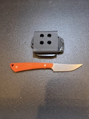 Cuchillo de caza Montana Knife Company MKC naranja afilado Foto 1 de 4