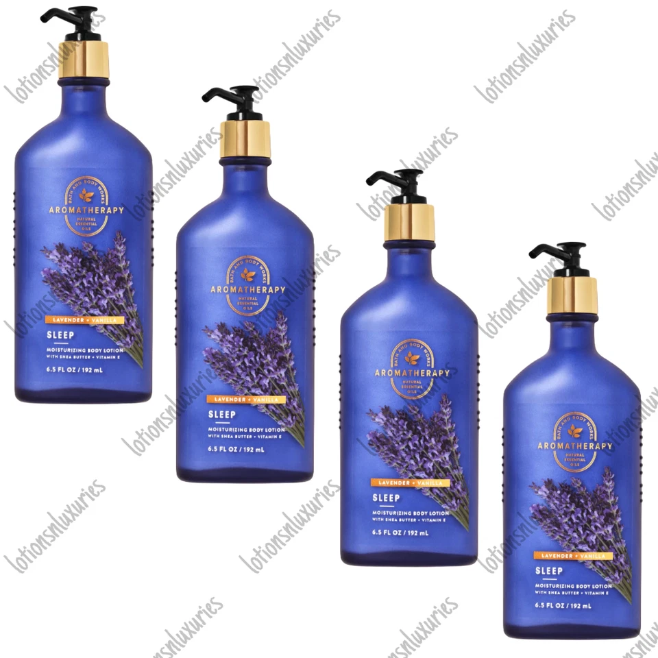 Bath & Body Works LAVENDER VANILLA Sleep Aroma Body Lotion 6.5 oz Lot of 4 - Image 1 of 1