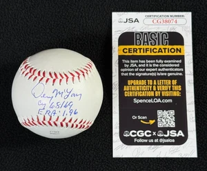 Denny McLain firmato e multiscritto Detroit Tigers Baseball JSA COA - Foto 1 di 4