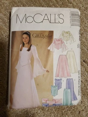 McCall’s 4246 Girls Size 10 Formal 2-piece Long Dress Princess Seams - Image 1 of 2