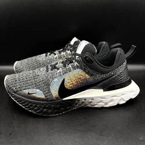 Nike React Infinity Run Flyknit 3 schwarz Zebra schillernd Damenschuhe Größe 9,5 - Bild 1 von 14