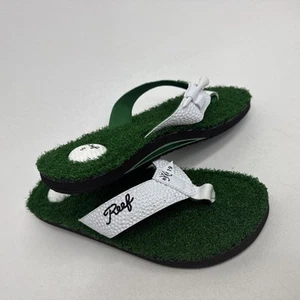 Reef Mulligan Ii Golf Flip Flops Sandals Turf Grass Bottle Opener Mens Size 9 - Picture 1 of 7
