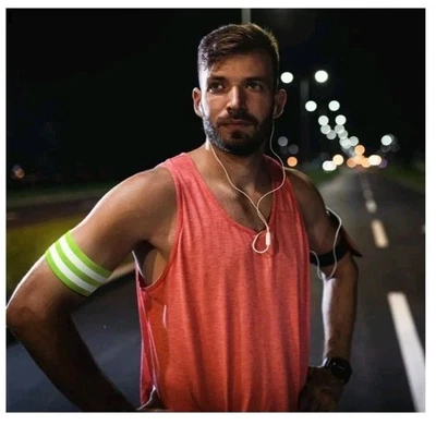 Single High Visibility Reflective Armband Ankle Cycling Running Walking Gym Safe - Image 1 of 4