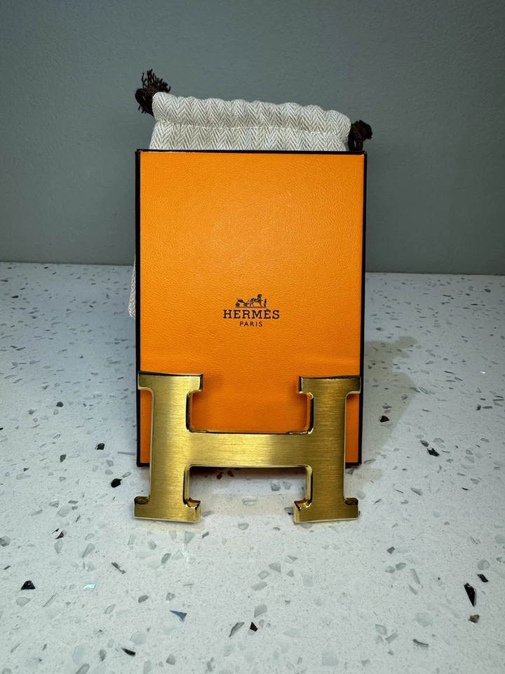 Hermes Brass H Belt Buckle - Image 1 of 4