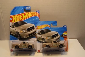 Hot Wheels 2025 SHORT & LONG CARDS Tan '99 Ford F-150 SVT Lightning LOT OF 2 - Bild 1 von 3