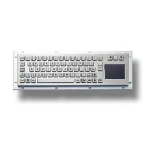 Panel Mount Keyboard Industrial Keyboards With Touchpad for information Kiosk - Picture 1 of 9