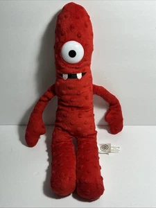 Yo Gabba Gabba Muno Red Cyclops 16" bambola morbida giocattoli peluche di Nanco HTF - Foto 1 di 8