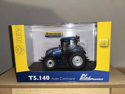 New Holland T5.140 Auto Command Blue Power 1:32 Scale Universal Hobbies - Image 1 of 3