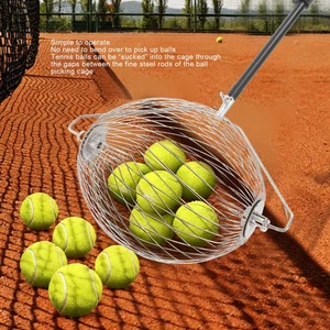 Garden Nut Gatherer Stainless Steel 4.3FT Telescopic Tennis Balls Picker Upper - Picture 1 of 12