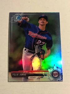 2017 Bowman Chrome Mini Refractor Felix Jorge Twins BCP166 - Picture 1 of 1