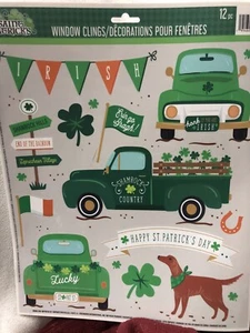 HAPPY ST PATRICKS DAY Fensterklammern Lucky Truck, IRISH - Bild 1 von 3