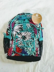 Neu! Pottery Barn Teen GEAR UP Mädchen RUCKSACK Monogramm ISABELLA teal black - Bild 1 von 3
