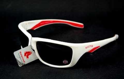 Boston Red Sox MLB Polarized Sport White Frame Sunglasses Cover