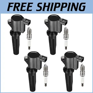 Durable Ignition Coil FD505 and Spark Plug AP104 for Mercury Vehicles - 4 Pack - Picture 1 of 11